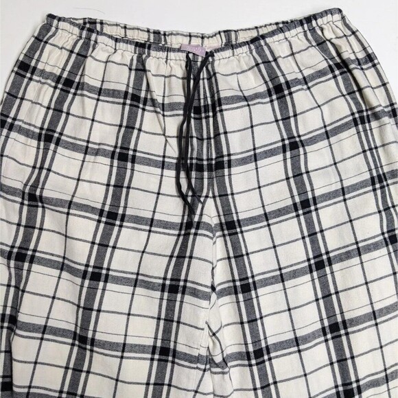 Victoria's Secret PJ Pants Small Sleepwear Loungewear Flannel Plaid Drawstring S - Picture 4 of 6